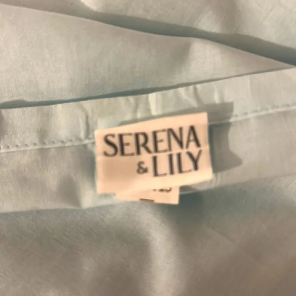 Serena & Lily French tassel curtain panel set.